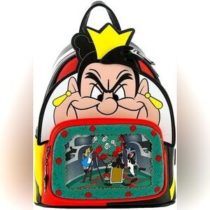 Loungefly Disney Villains Queen Of Hearts Mini Backpack New